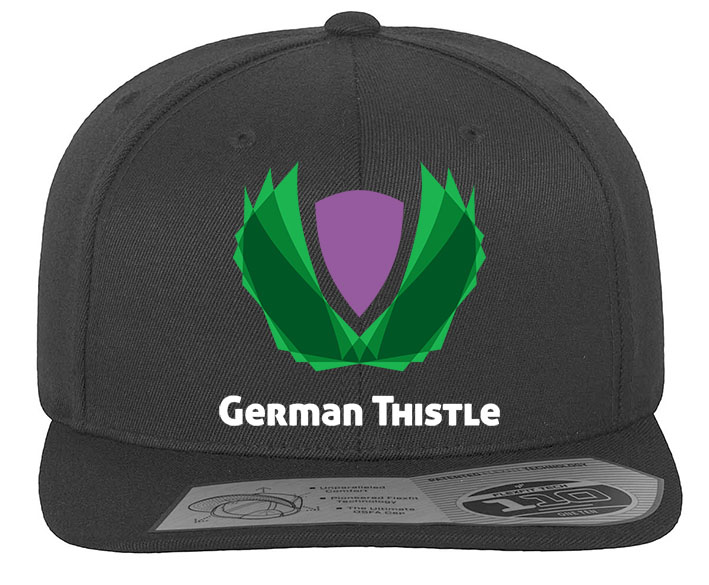 Cap schwarz mit gesticktem Logo