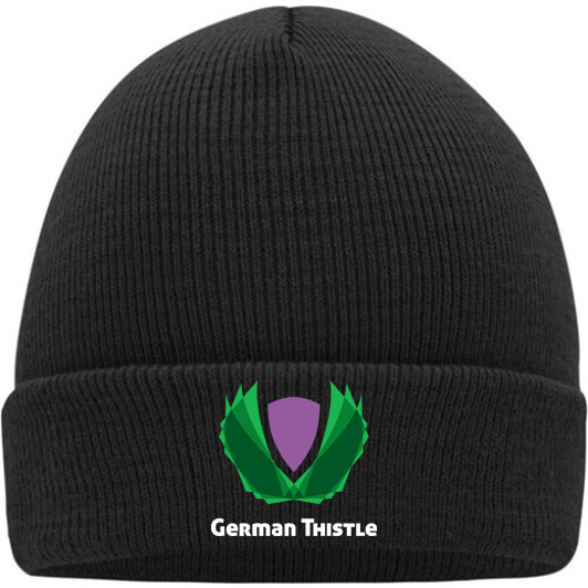 Mütze schwarz mit gesticktem Logo